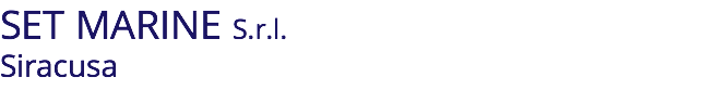 SET MARINE S.r.l. Siracusa