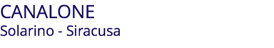 CANALONE Solarino - Siracusa