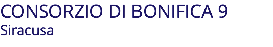 CONSORZIO DI BONIFICA 9 Siracusa