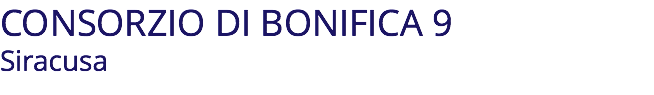 CONSORZIO DI BONIFICA 9 Siracusa